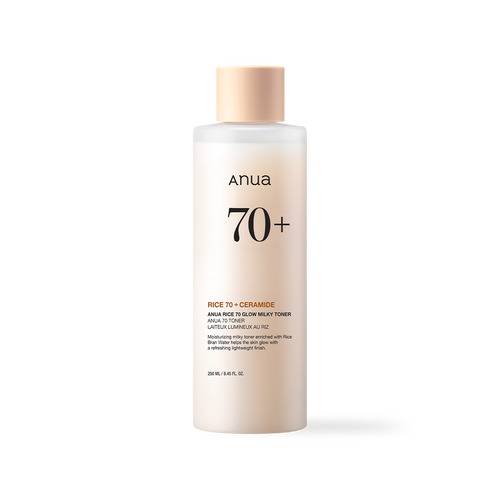 [Anua] RICE 70 GLOW MILKY TONER 250ml - Glamful-Beauty.com