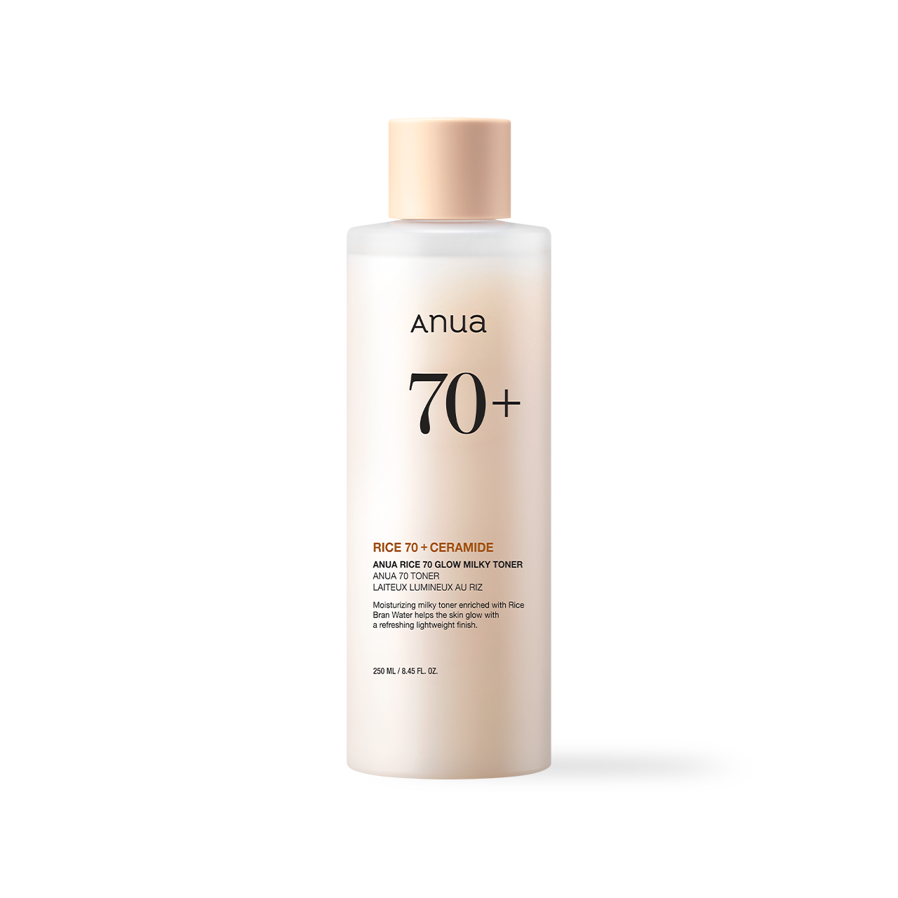 [Anua] RICE 70 GLOW MILKY TONER 250ml - Glamful-Beauty.com