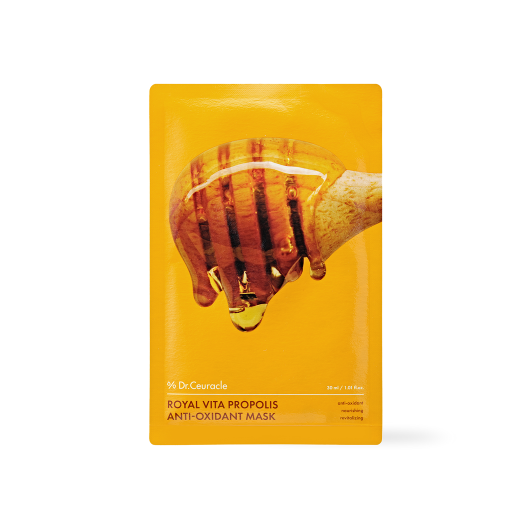 [Dr.Ceuracle] Royal Vita Propolis Anti-oxidant Mask 10ea - Glamful-Beauty.com