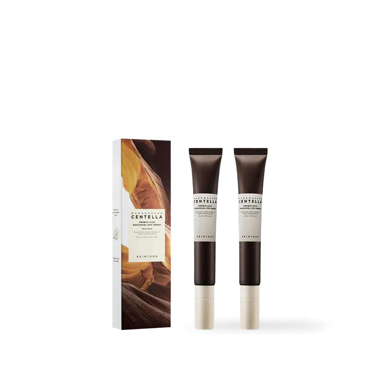 [Skin1004] Madagascar Centella Probio-cica Bakuchiol Eye Cream Twin Pack 20ml*2 - Glamful-Beauty.com