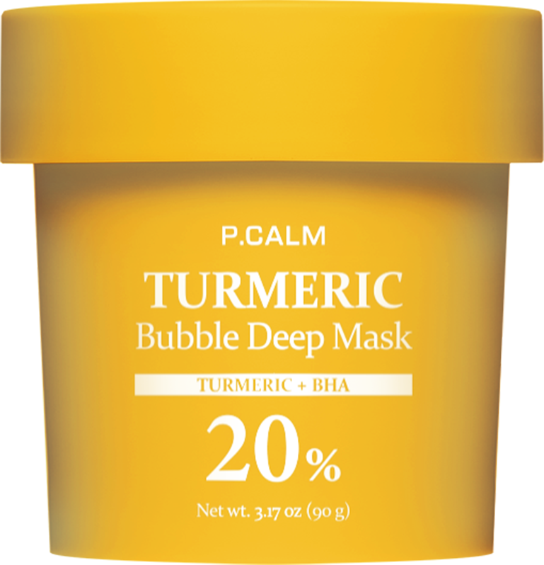 [P.CALM] TURMERIC Bubble Deep Mask 90g - Glamful-Beauty.com