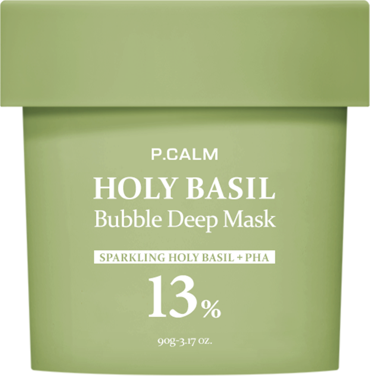 [P.CALM] Holy Basil Bubble Deep Mask 90g - Glamful-Beauty.com