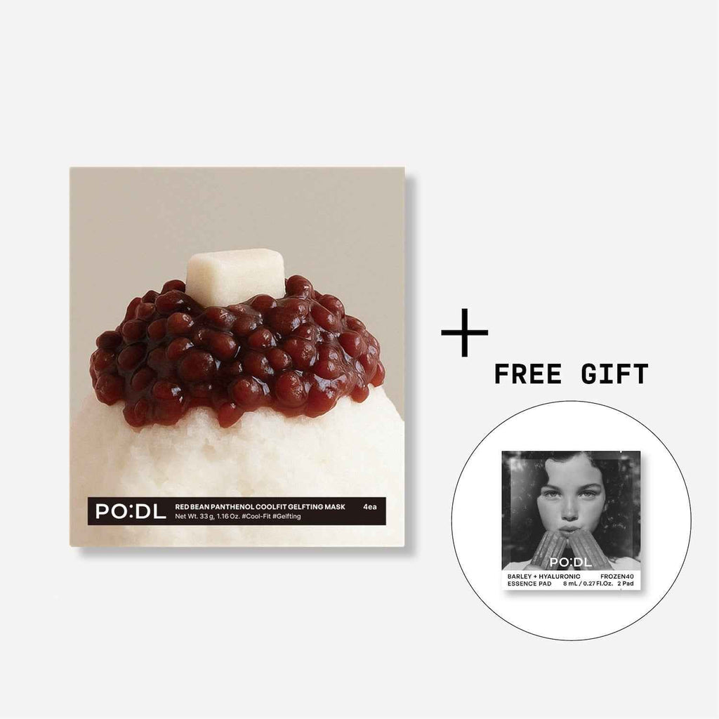 [PO:DL] Red Bean Panthenol Coolfit Gelfting Mask (4ea) (+Special Gift)